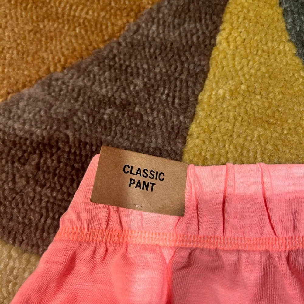 NWT Victoria’s Secret PINK Bright Coral Pink Thin Lightweight Jogger Pants Large - Picture 5 of 6